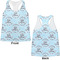 Lake House #2 Womens Racerback Tank Tops - Medium - Front and Back