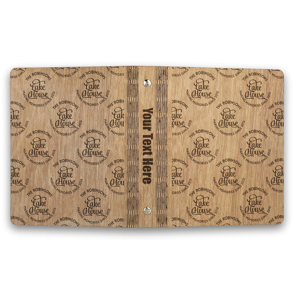 Lake House #2 Wood 3-Ring Binders - 1" Half-Letter - Approval