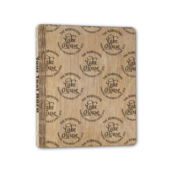 Lake House #2 Wood 3-Ring Binder - 1" Half-Letter Size (Personalized)