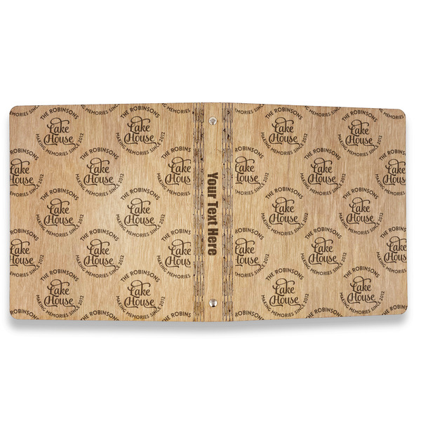 Lake House #2 Wood 3-Ring Binders - 1" Letter - Approval