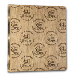 Lake House #2 Wood 3-Ring Binder - 1" Letter Size (Personalized)