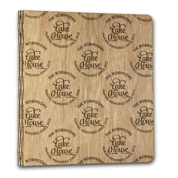 Lake House #2 Wood 3-Ring Binders - 1" Letter - Front