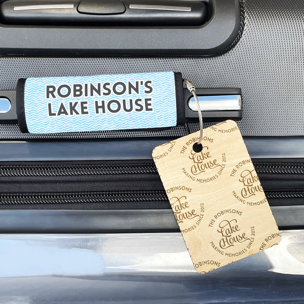 Lake House #2 Wood Luggage Tags - Rectangle - Lifestyle