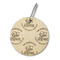 Lake House #2 Wood Luggage Tags - Round - Front/Main