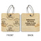 Lake House #2 Wood Luggage Tags - Square - Approval