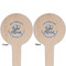 Lake House #2 Wooden 4" Food Pick - Round - Double Sided - Front & Back