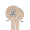 Lake House #2 Wooden 4" Food Pick - Round - Single Sided - Front & Back