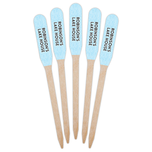 Lake House #2 Wooden Food Pick - Paddle - Fan View