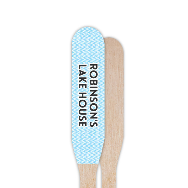 Lake House #2 Wooden Food Pick - Paddle - Single Sided - Front & Back