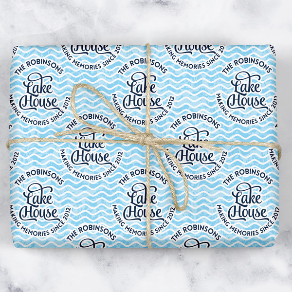 Custom Lake House #2 Wrapping Paper (Personalized)