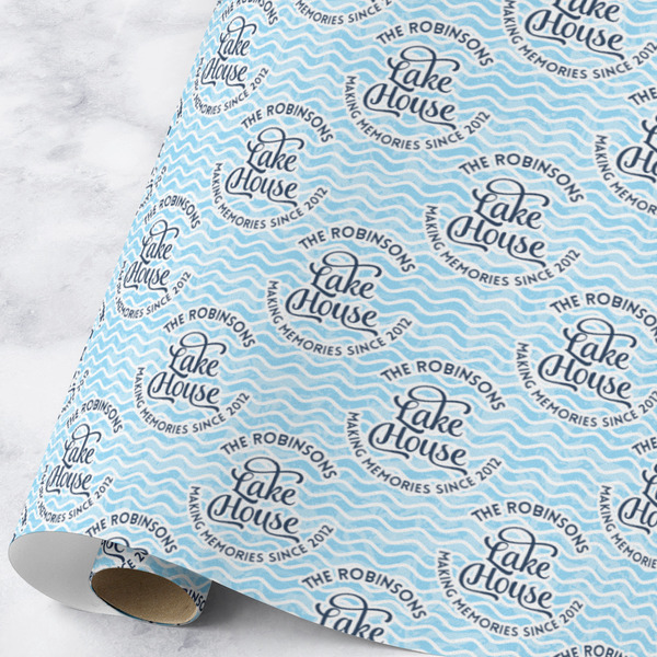 Custom Lake House #2 Wrapping Paper Roll - Large - Matte (Personalized)
