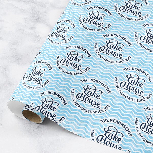 Custom Lake House #2 Wrapping Paper Roll - Small (Personalized)
