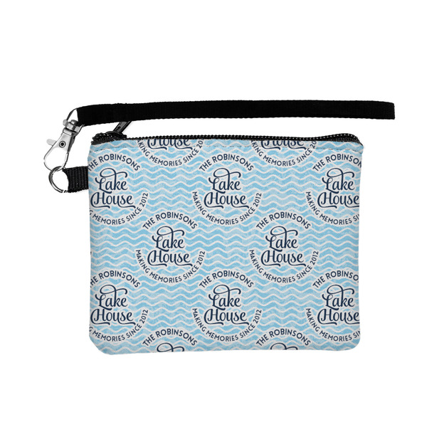 Custom Lake House #2 Wristlet ID Case w/ Name All Over