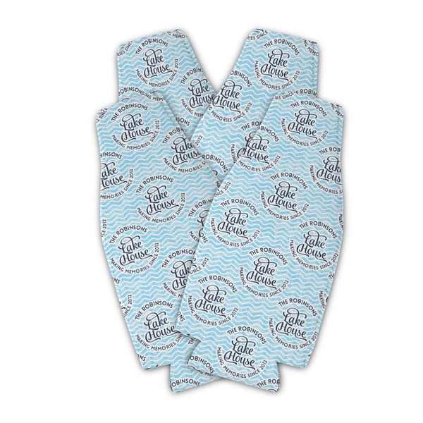 Lake House #2 Zipper Bottle Cooler - Set of 4 - PARENT MAIN (flat)