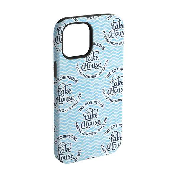 Custom Lake House #2 iPhone Case - Rubber Lined - iPhone 15 Pro (Personalized)