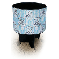 Lake House #2 Black Beach Spiker Drink Holder (Personalized)