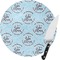 Lake House #2 Round Glass Cutting Board - Small (Personalized)