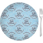 Lake House #2 8" Glass Appetizer / Dessert Plates - Single or Set (Personalized)