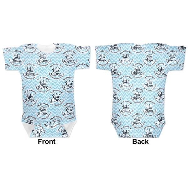 Lake House w/Name & Date Baby Bodysuit Approval