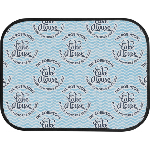 Lake House w/Name & Date Back Seat Car Mat