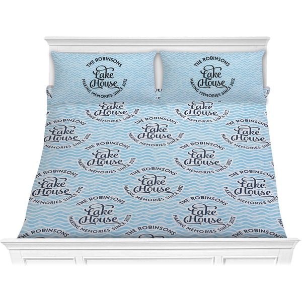 Custom Lake House #2 Comforter Set - King (Personalized)