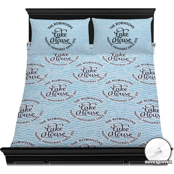 Lake House w/Name & Date Bedding Set (Queen) - Duvet