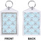 Lake House w/Name & Date Bling Keychain (Front + Back)