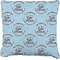 Lake House #2 Faux-Linen Throw Pillow 18" (Personalized)