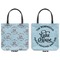 Lake House w/Name & Date Canvas Tote - Front and Back