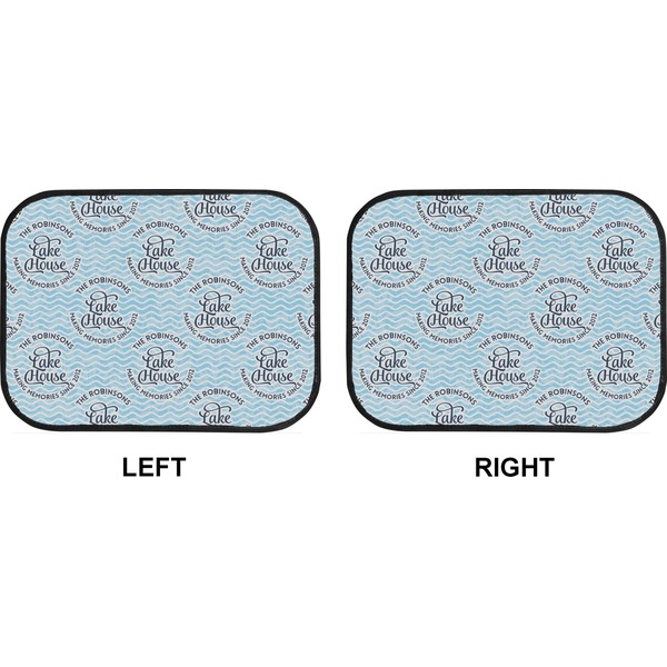 Lake House w/Name & Date Car Floor Mats (Back Seat) (Approval)