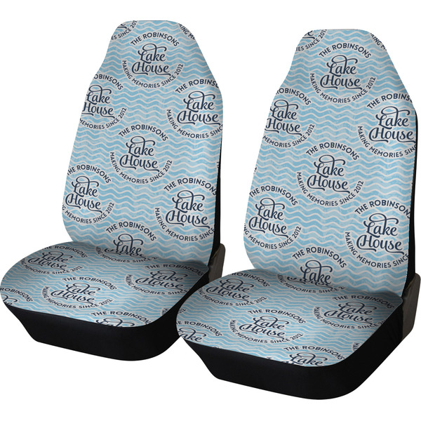 Custom Lake House #2 Car Seat Covers (Set of Two) (Personalized)