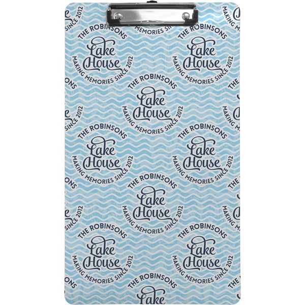 Custom Lake House #2 Clipboard (Legal Size) (Personalized)