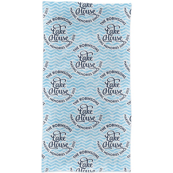 Lake House w/Name & Date Crib Comforter/Quilt - Apvl