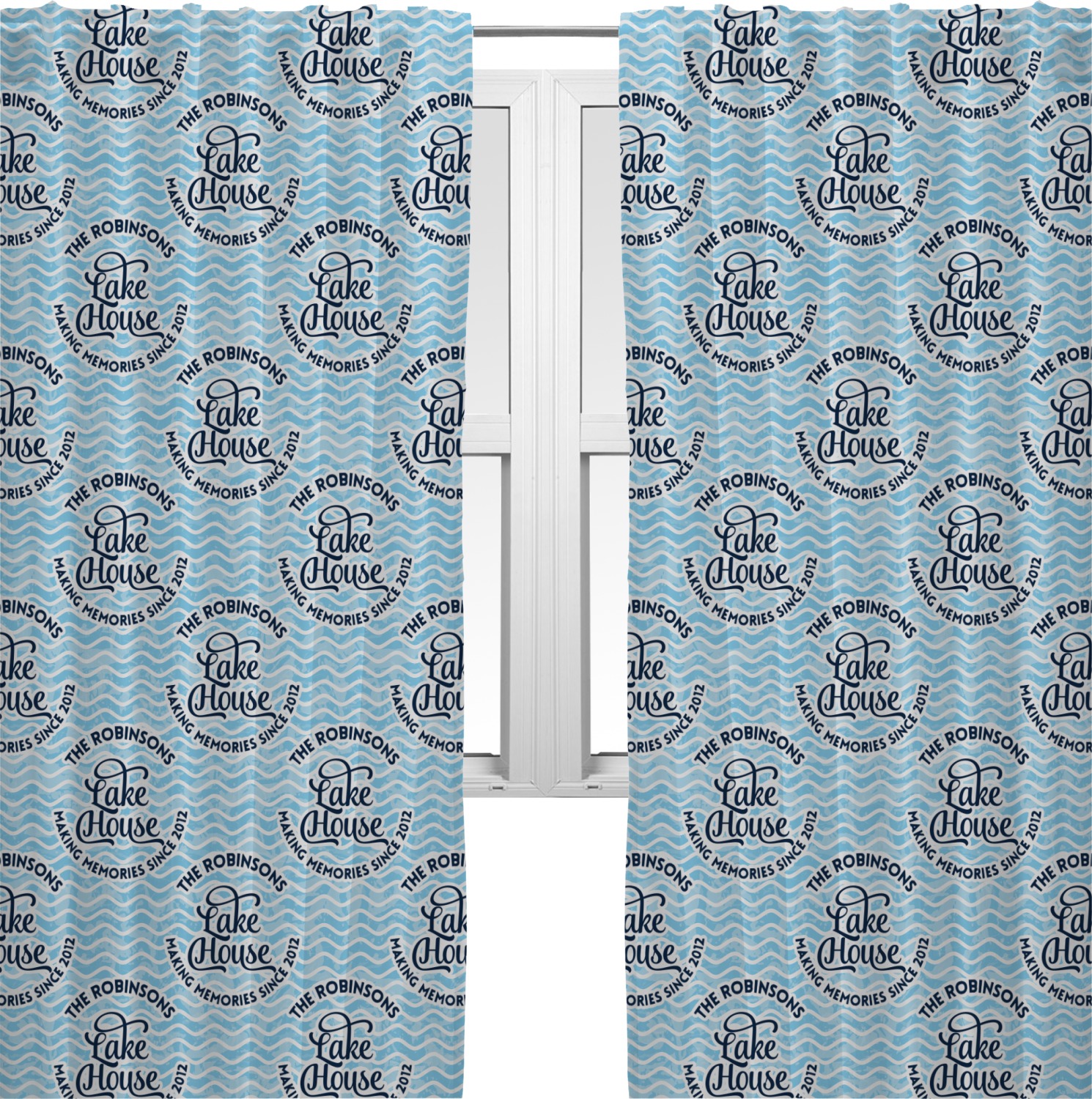 Lake House 2 Curtains 40"x84" Panels Unlined (2 Panels Per Set