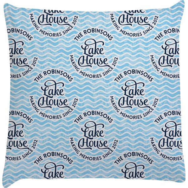 Custom Lake House #2 Decorative Pillow Case (Personalized)
