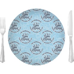 Lake House #2 10" Glass Lunch / Dinner Plates - Single or Set (Personalized)