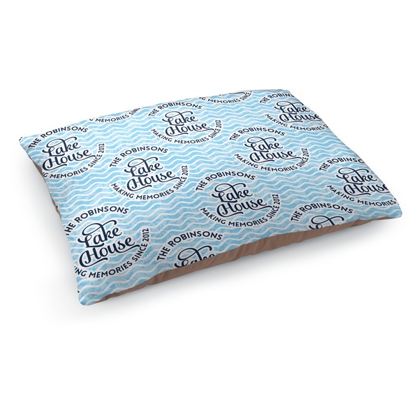 Custom Lake House #2 Dog Bed - Medium w/ Name All Over