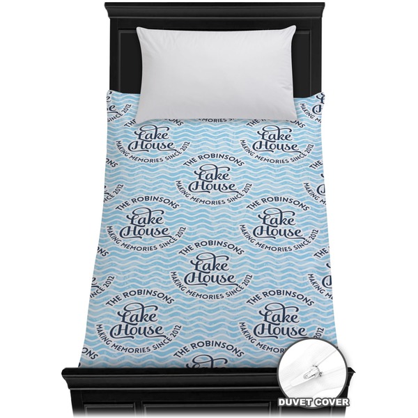 Custom Lake House #2 Duvet Cover - Twin (Personalized)