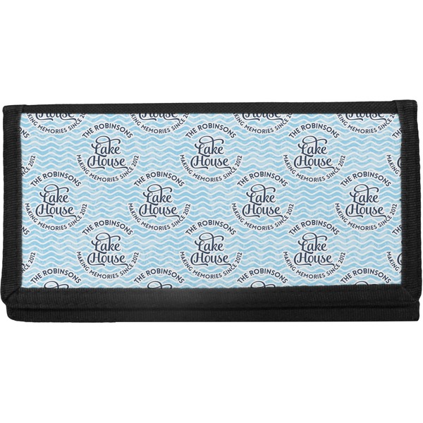 Custom Lake House #2 Canvas Checkbook Cover (Personalized)