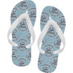 Lake House #2 Flip Flops - Large (Personalized)