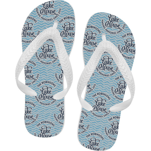 Custom Lake House #2 Flip Flops - XSmall (Personalized)