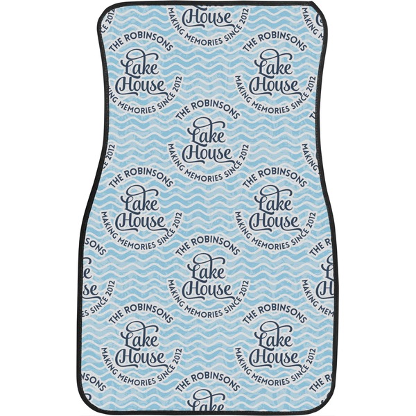 Lake House w/Name & Date Front Seat Car Mat