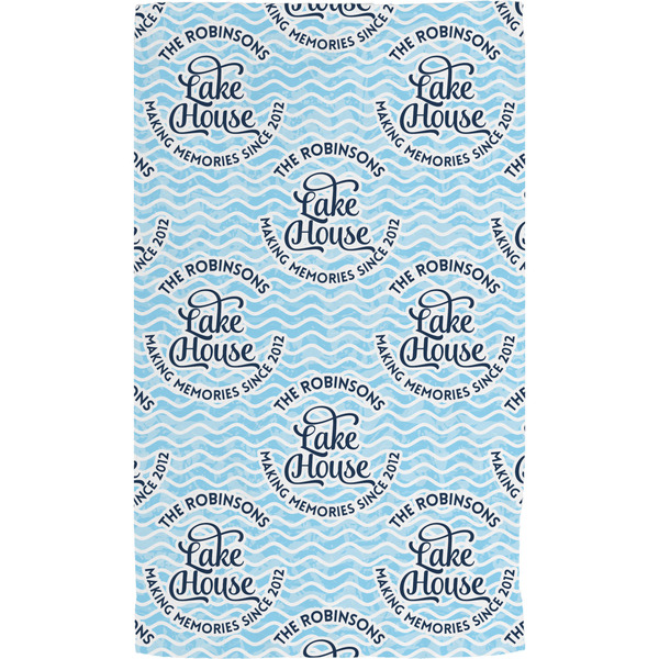 Lake House w/Name & Date Hand Towel (Personalized) Full