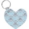 Lake House w/Name & Date Heart Keychain (Personalized)