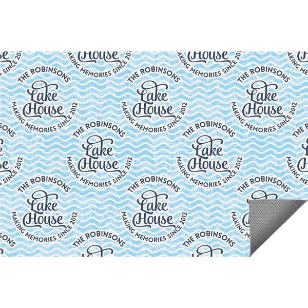 Custom Lake House #2 Indoor / Outdoor Rug - 8'x10' (Personalized)