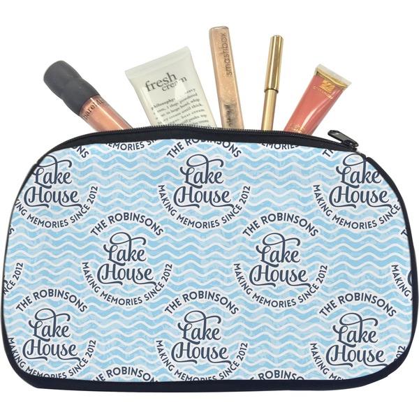 Custom Lake House #2 Makeup / Cosmetic Bag - Medium (Personalized)
