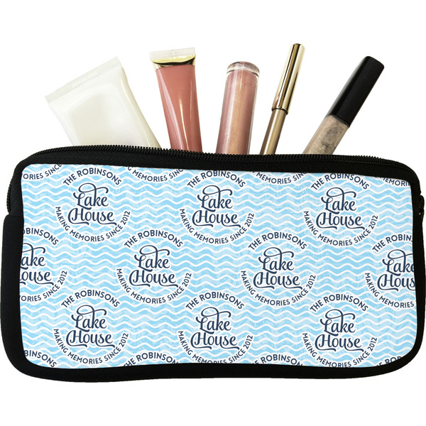 Custom Lake House #2 Makeup / Cosmetic Bag - Small (Personalized)
