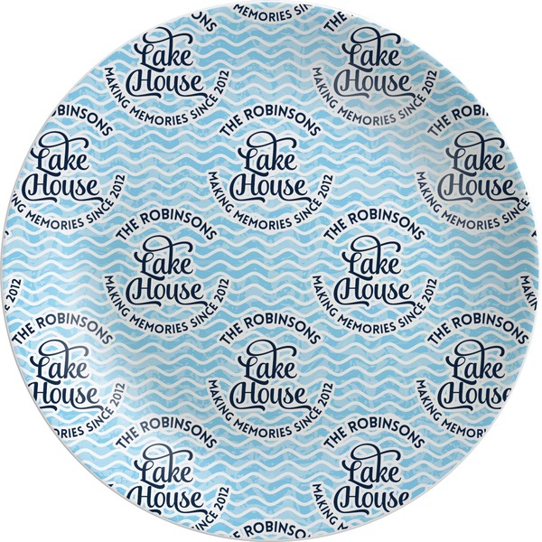 Custom Lake House #2 Melamine Plate (Personalized)