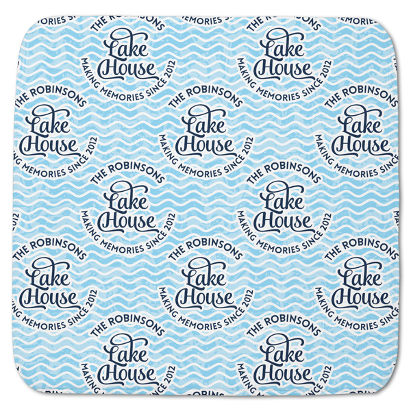 Lake House w/Name & Date Memory Foam Bath Mat 48 X 48
