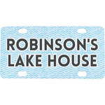Lake House #2 Mini / Bicycle License Plate (4 Holes) (Personalized)